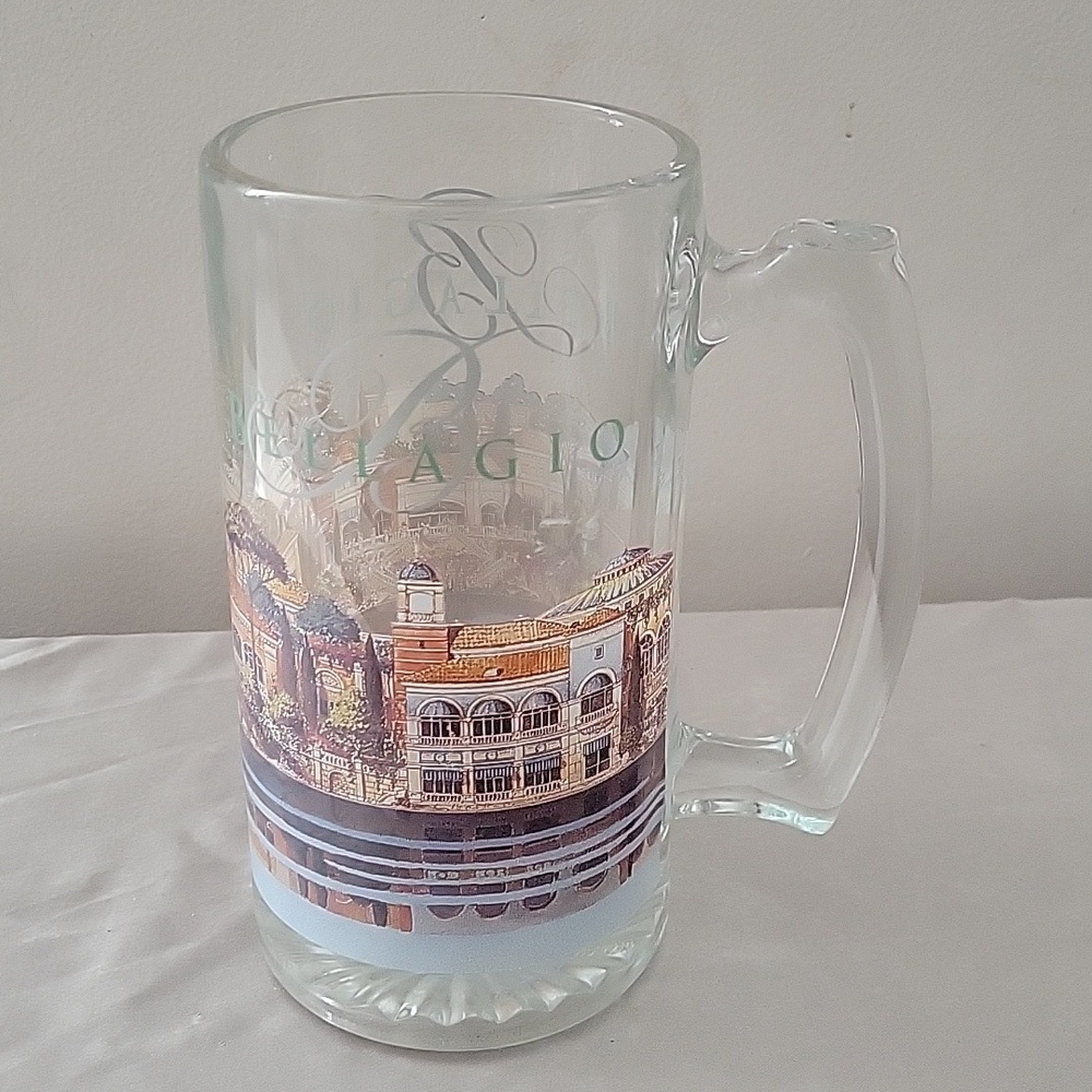 Bellagio Glass Beer Stein Mug
